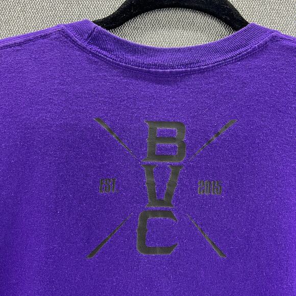 Bearded Villains Chicago Untouchables Mens Purple Long Sleeve Crew Neck Shirt XL - Picture 9 of 9